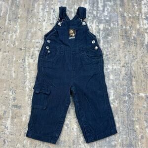 Vintage Tommy Hilfiger Navy Blue Corduroy Lion Bib Overalls 1990’s 12-18 months